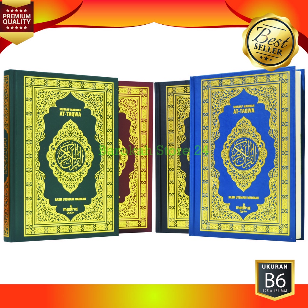 Alquran Mushaf Madinah Sedang, Quran Mushaf Madinah At-Taqwa A5 Rasm Utsmani Madinah (Medina Quran)