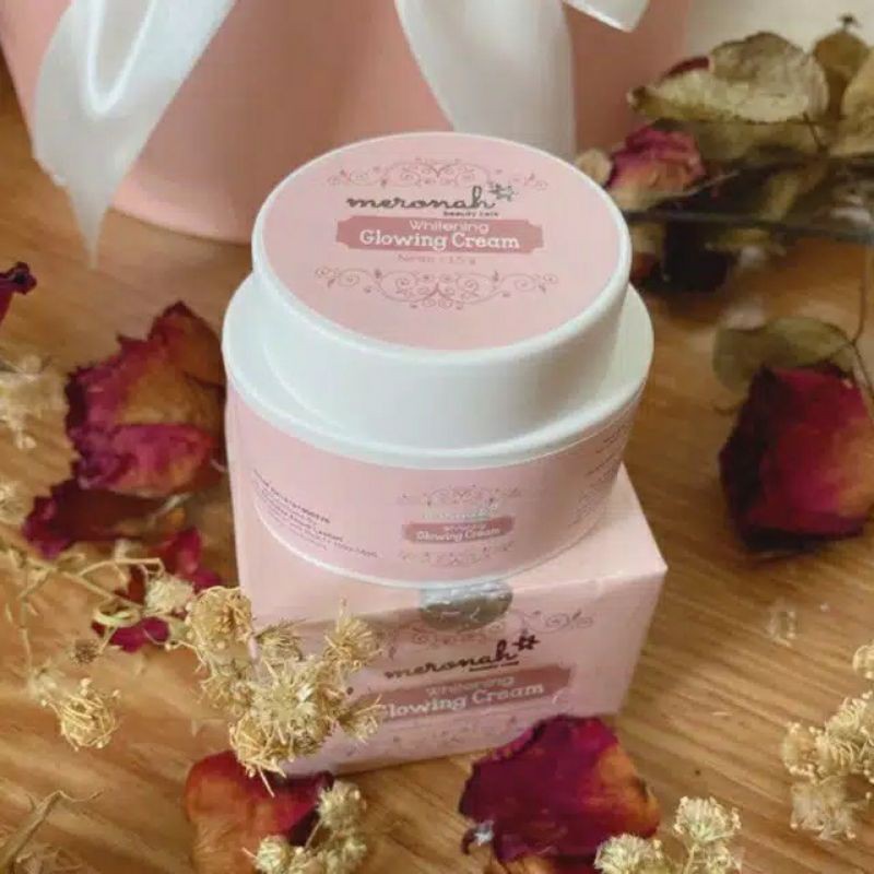 [ COD ] Whitening Glowing Cream 2in1Meronah Beauty Care / Krim Glowing dan Pemutih 2in1 Meronah