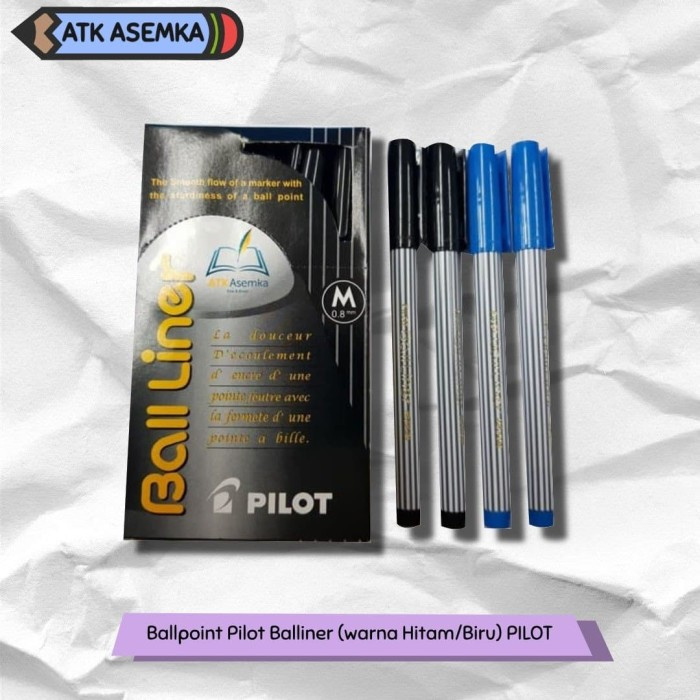 

TERBARU Ballpoint Pilot Balliner (warna Hitam/Biru) PILOT - Hitam