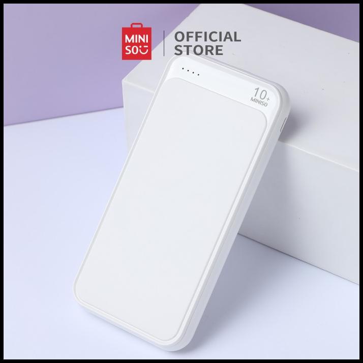 Miniso Power Bank 10000Mah Mircro Usb Type-C 4-Port Mobile Charging