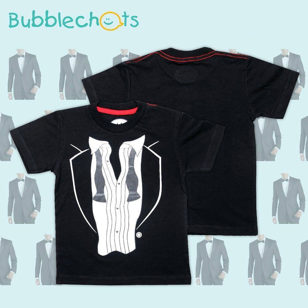 MURAH!!! BUBBLECHATS BLACK TUX | Pakaian Anak | Kaos Anak Laki - Laki