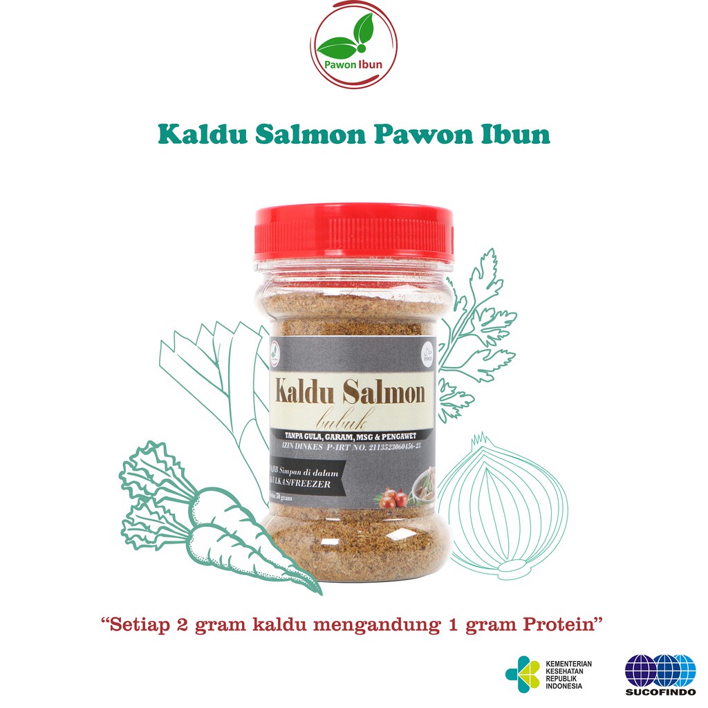 TIDAK BISA COD - Pawon Ibun Kaldu Salmon 50gr