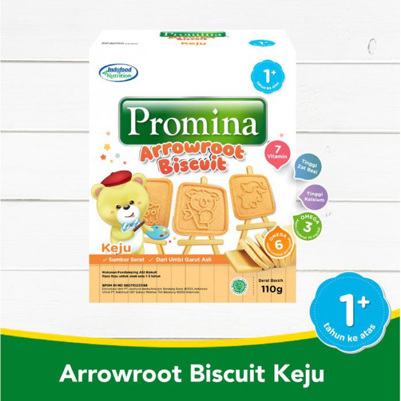 

Promina Biskuit Arrowroot Keju - 110gr