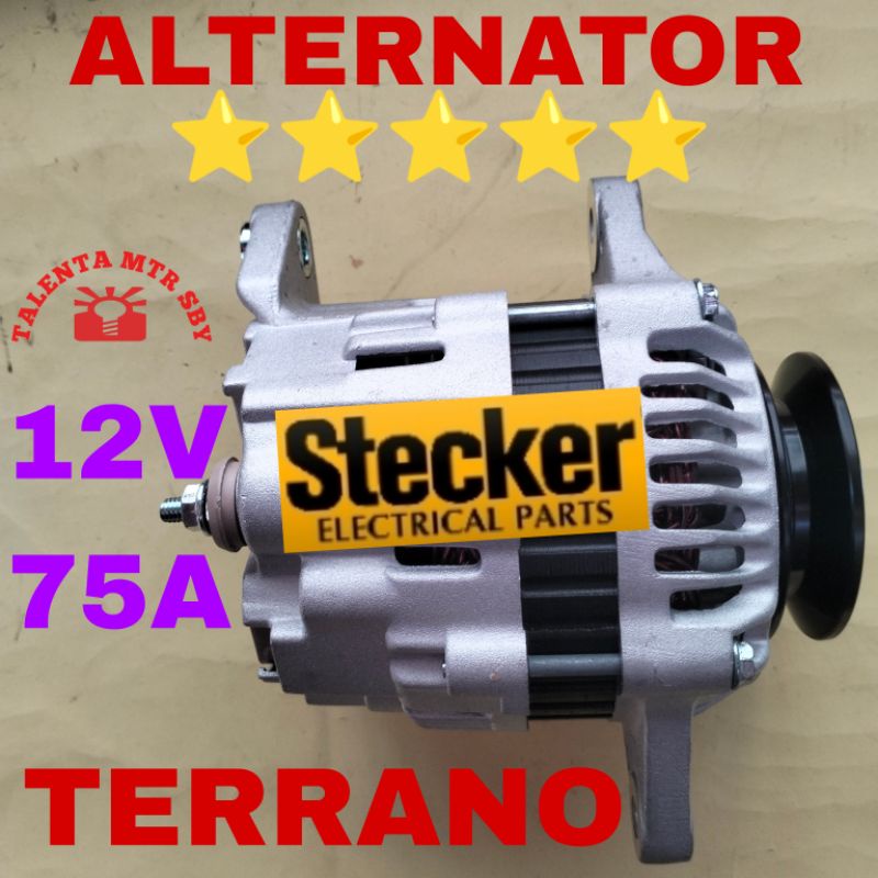 BERGARANSI. ALTERNATOR NISSAN TERRANO DINAMO AMPERE TERANNO DINAMU ISI TERANO