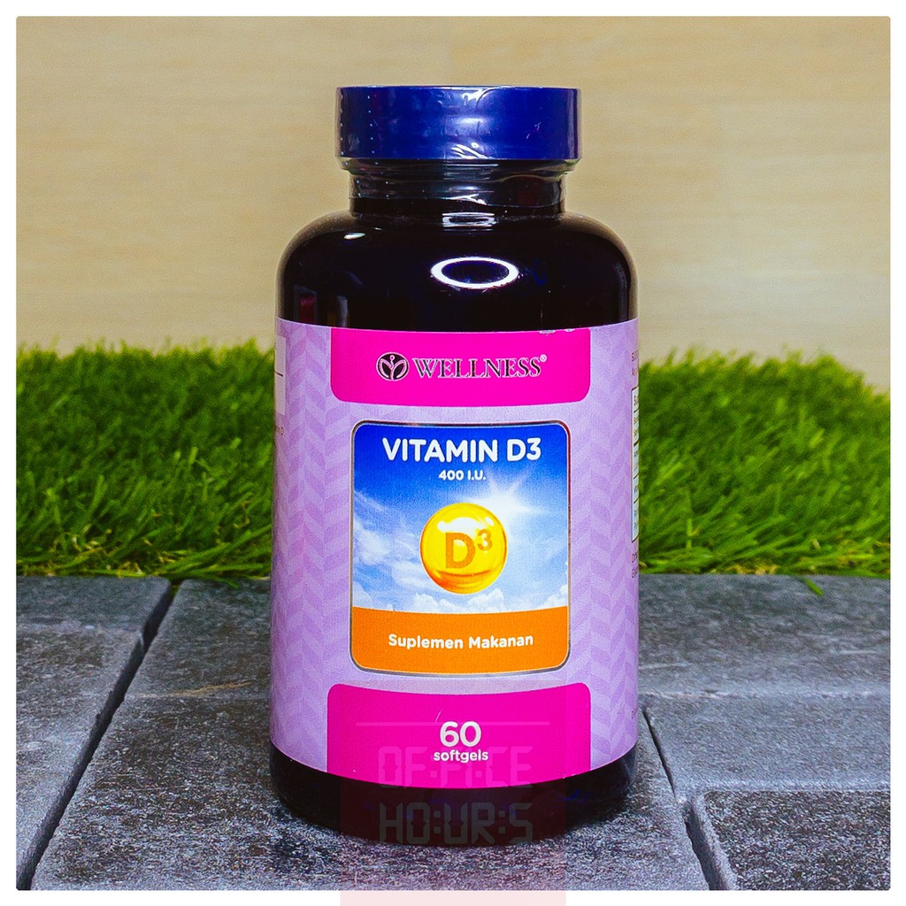 Wellness Vitamin D3 400IU 400 IU 60 softgels