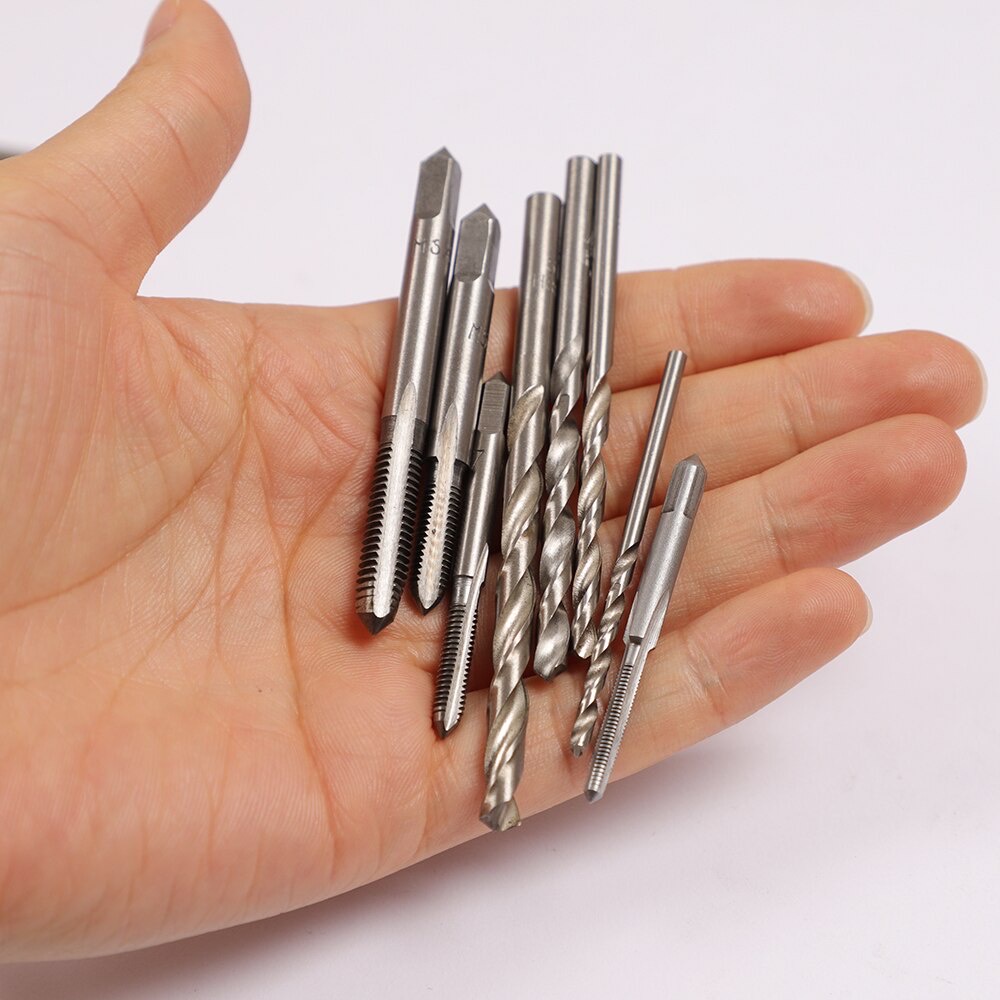 6pcs - Mata Bor Tap Die Set - Pembuat Ulir Sekrup dengan Tap Wrench OriginalMetric Tool / Metric Tap Set /Thread Tap/ Metric Die