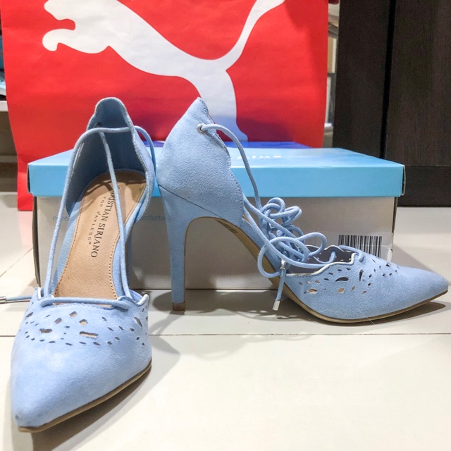 pastel blue high heels