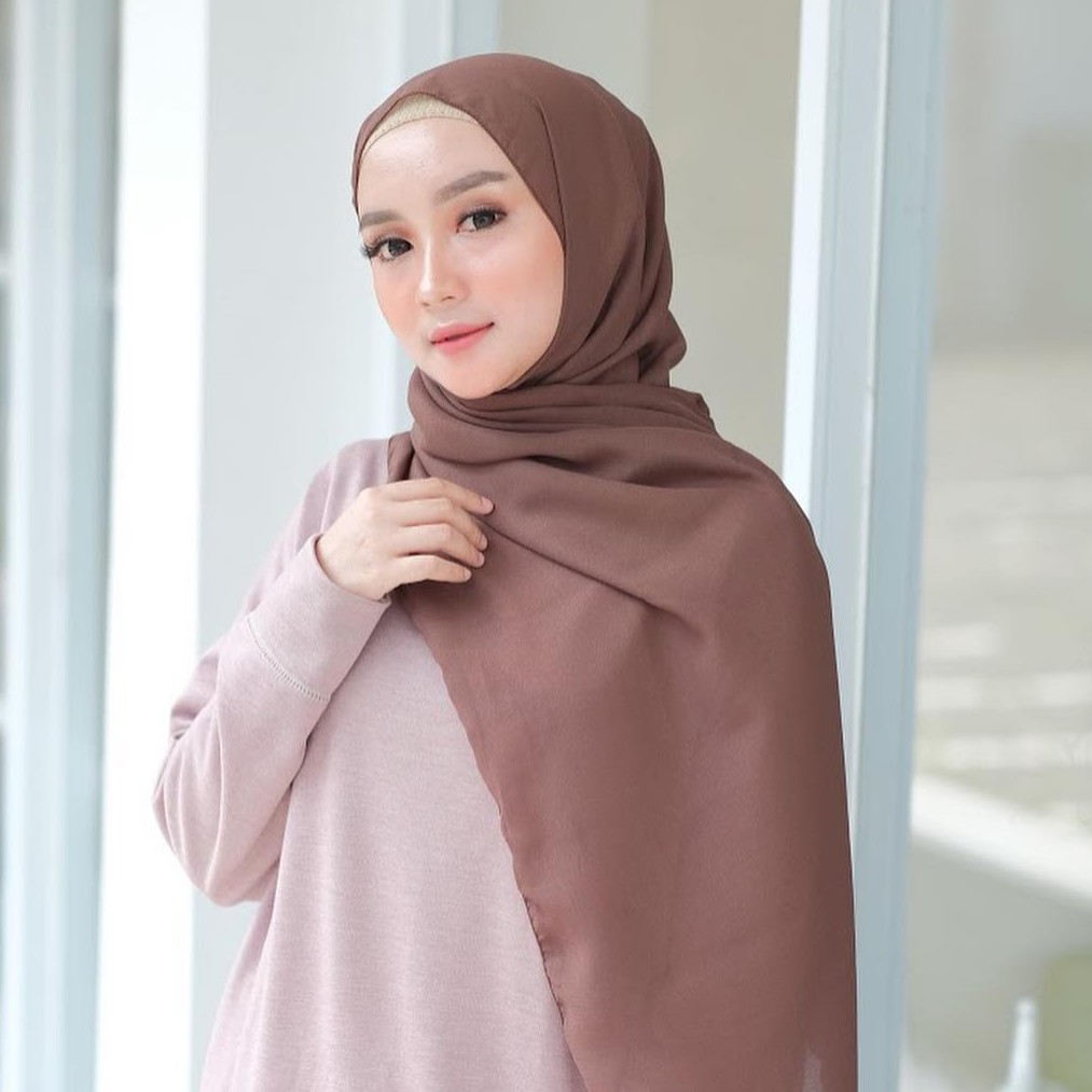 Pashmina Diamond 150x75 / PART 2 /Pasmina / Hijab Pashmina / Pashmina Sabyan-COFFEE