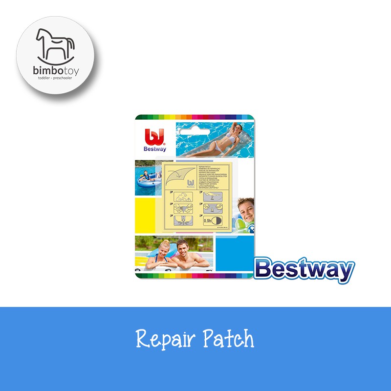 Bimbozone - Lem perekat Penambal Kolam Pelampung Kasur Angin - Bestway - Repair Patch 62068 BESTWAY