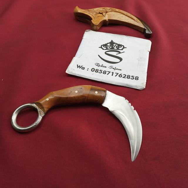 Karambit silat tajam dua sisi COD (BAYAR DI TEMPAT)