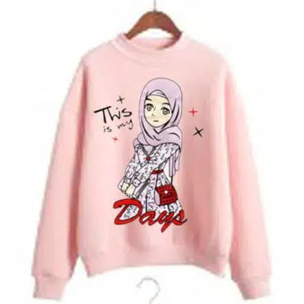 TBI Sweater Muslimah Hijabers Sweater Remaja Muslim Baju Lengan Panjang