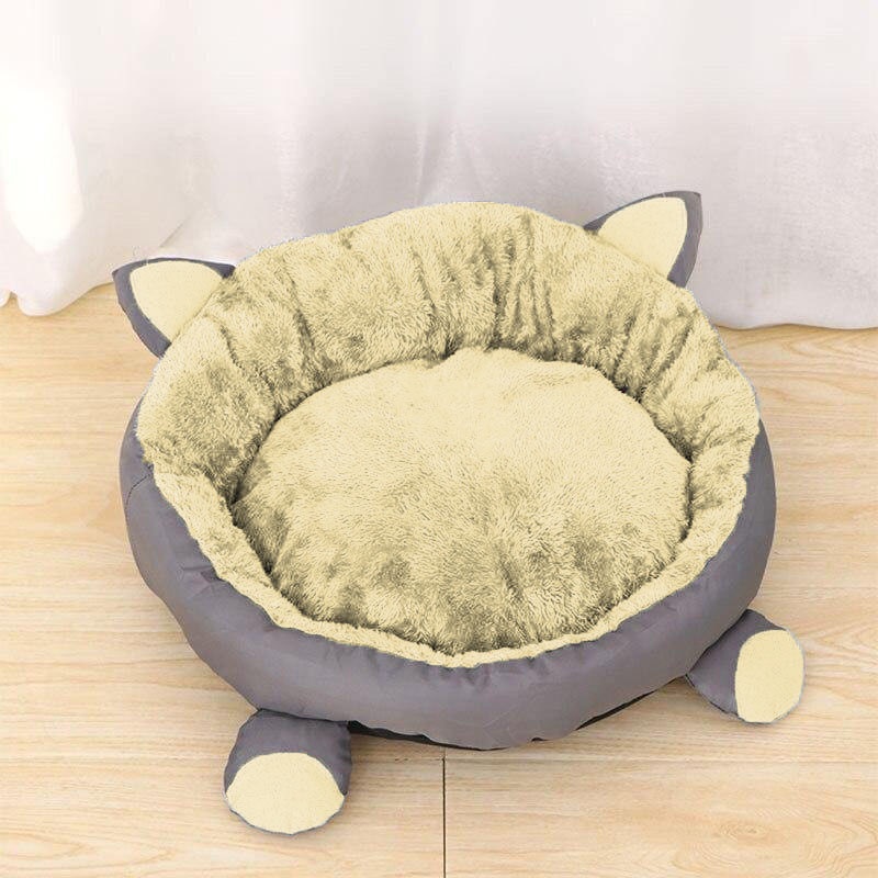 Tempat Tidur Kucing Dan Anjing Murah Lembut Premium/Kasur Kucing Dan Anjing Empuk Dan Murah/Tempat Kucing/Ranjang Kucing/Keranjang Kucing/Cat Bed/Rumah Kucing/Kandang Kucing/pelengkapan Kucing Dan Hewan-Krem