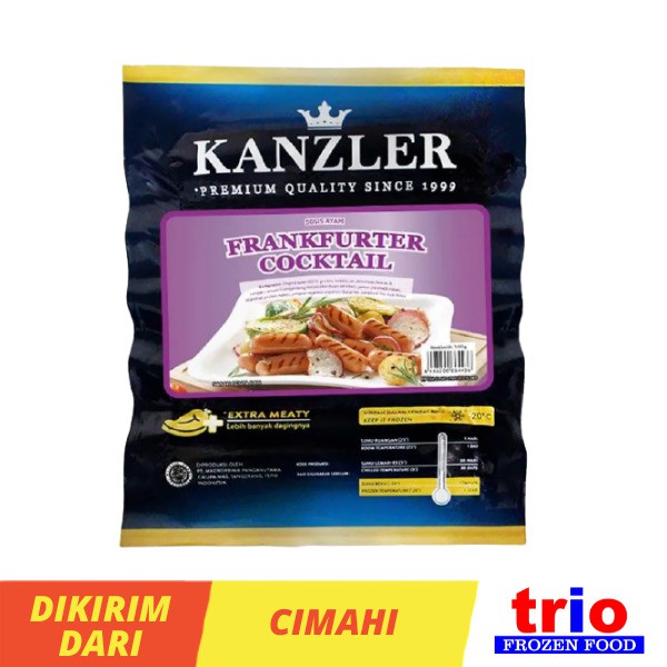 

Kanzler Frankfurter Cocktail 500 gram / Sosis Cocktail Ayam