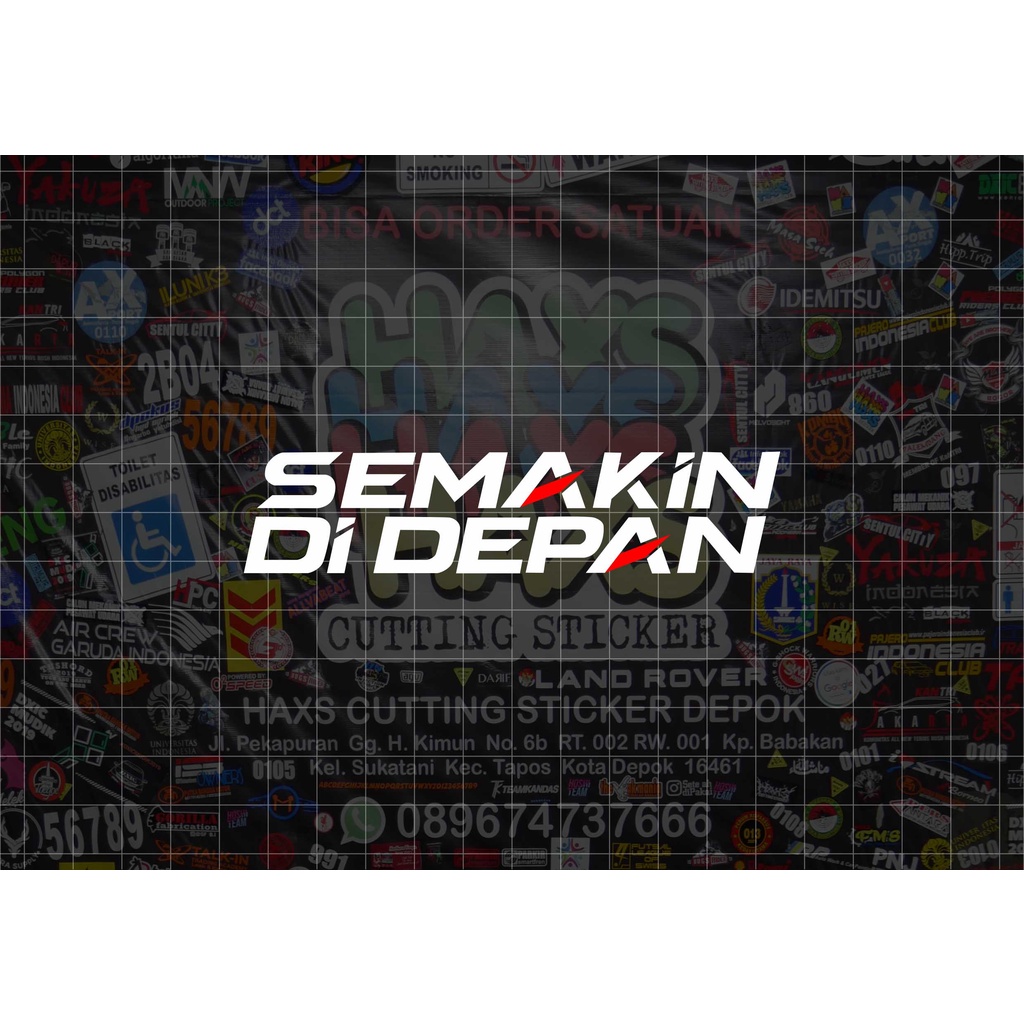 Cutting Sticker Logo Tulisan Yamaha Semakin Didepan Ukuran 11 Cm Untuk Motor Mobil