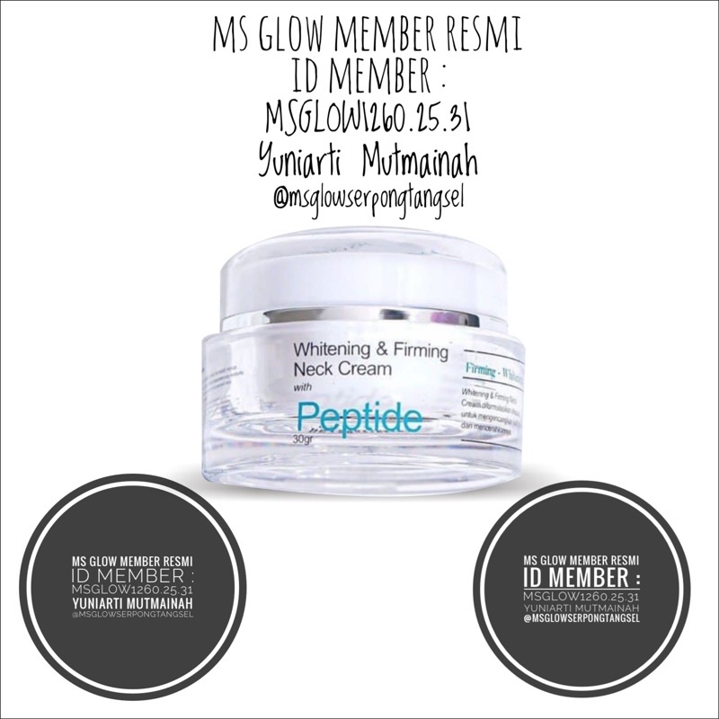 Ms glow Neck cream krim leher