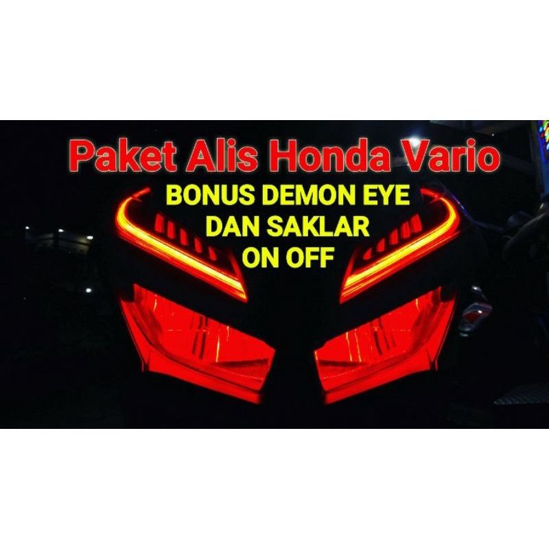 Lampu alis motor/demon eye + saklar untuk VARIO 125/150