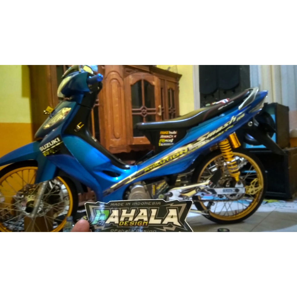 SUZUKI Smash New 110 Striping Stiker Motor Smash New Revo Thailand