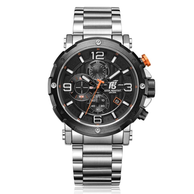 Jam Tangan Pria Keren T5 H 3640 ORIGINAL Chronograph