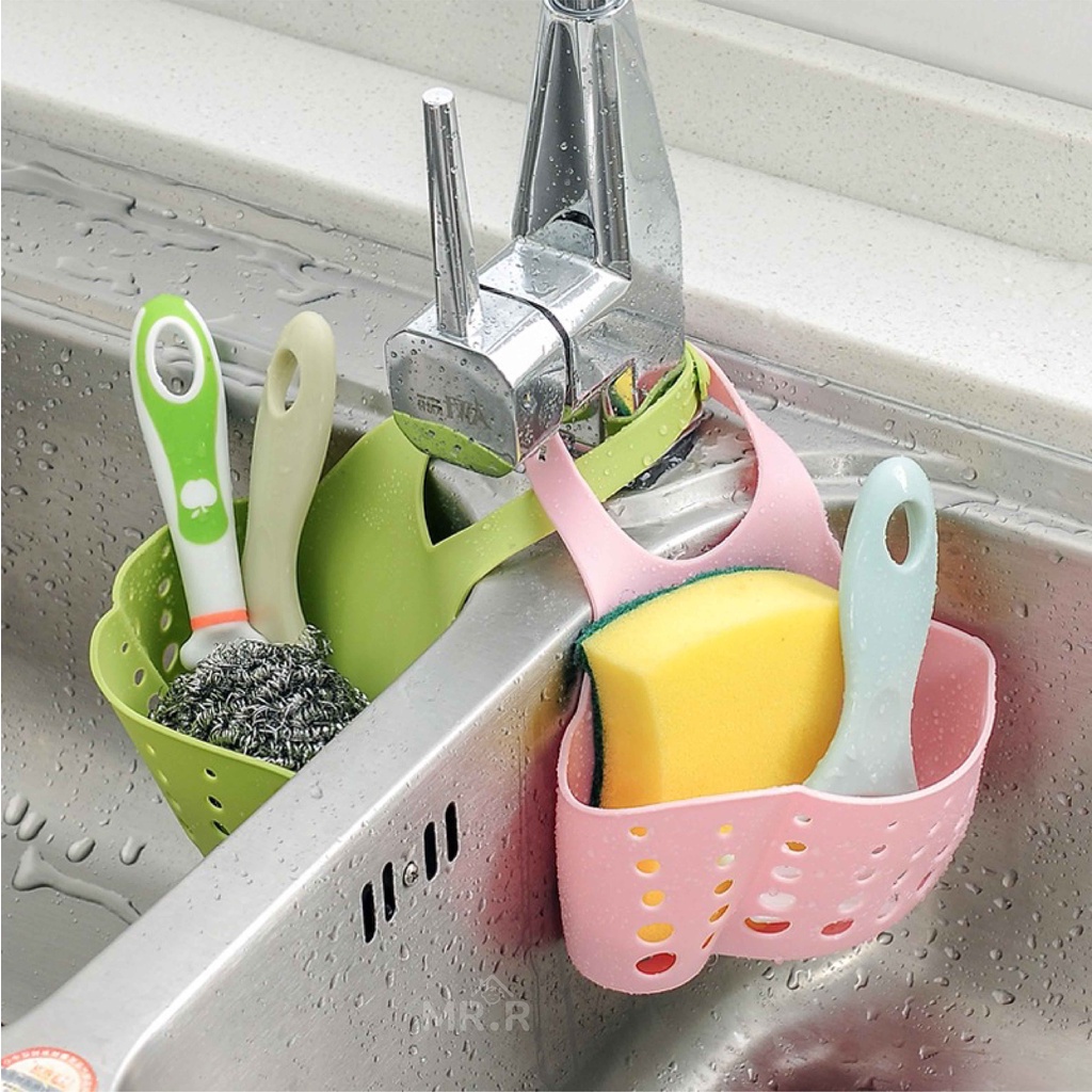 Keranjang Spon Cuci Piring Westafel Gantungan Kran Wastafel Tempat Spons dan Sikat Dapur Serbaguna