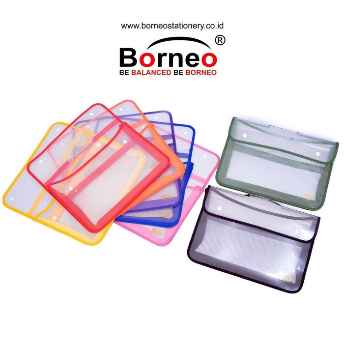 

Borneo Map Resleting Zipper Bag Plastik Jaring 02