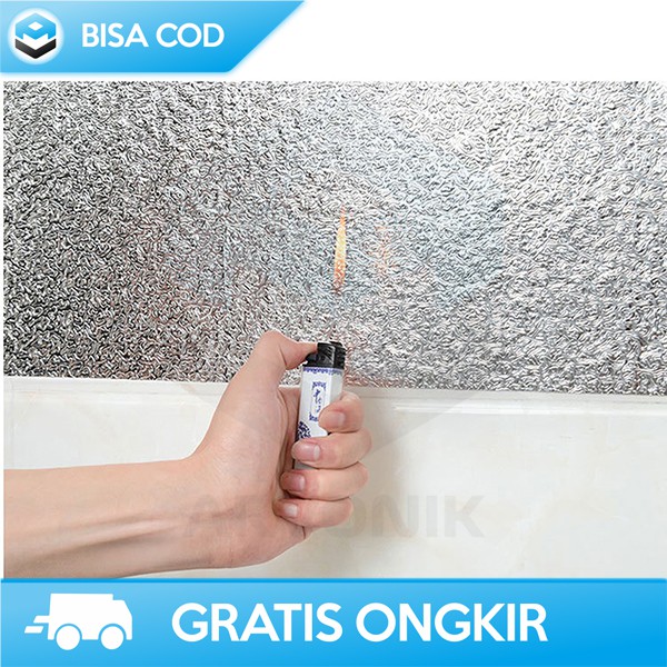 WALLPAPER DINDING ALUMINIUM FOIL AWOO ORI YK-292 STIKER ANTI MINYAK