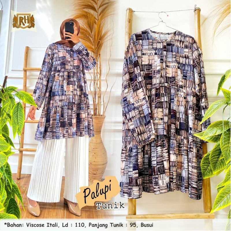 PALUPI TUNIK / TUNIK VISCOSE ITALY / TUNIK TERMURAH / TUNIK MURAH SOLO / BTC SOLO / PARAHITA STORE