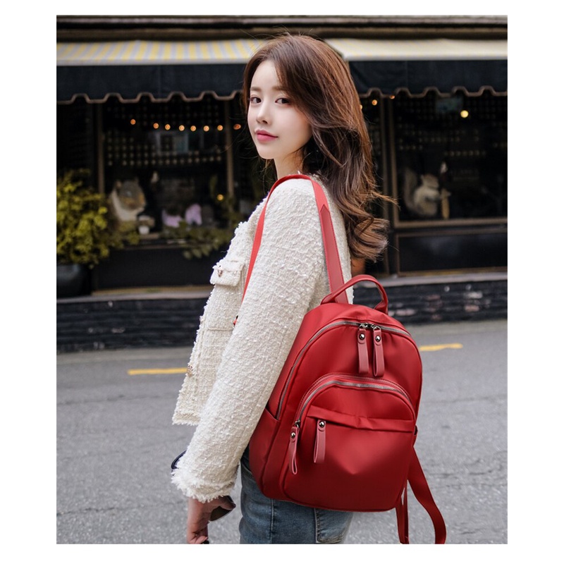 Tas fashion korea Backpack ransel sintetis simpel murah