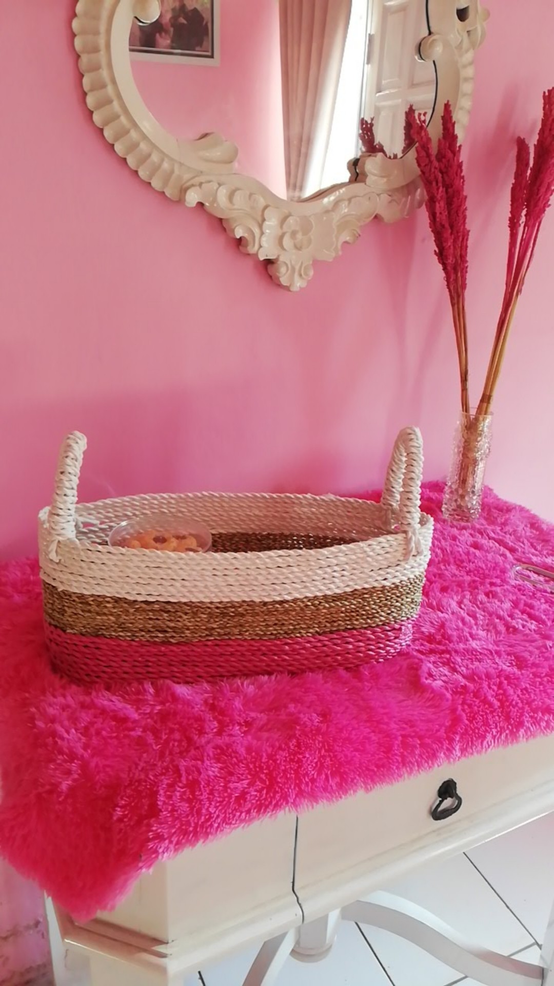 Keranjang Oval Seagrass / Cover Topless/tempat Aqua (1 Pcs)