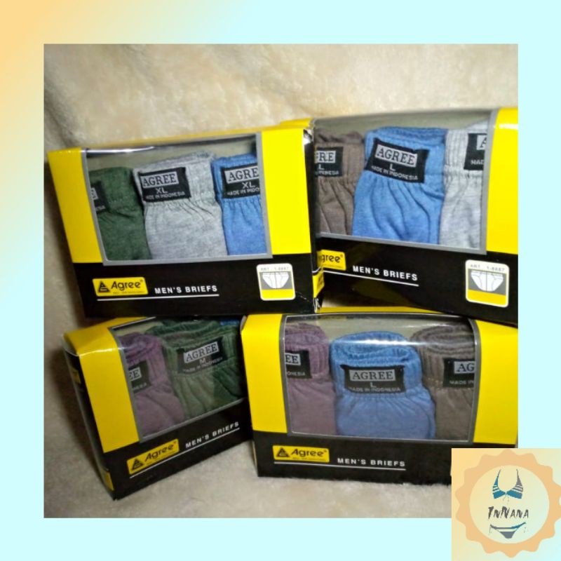 AGREE 8887 | Celana Dalam Pria isi 3 pcs