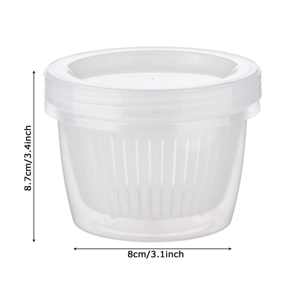 TOP Keep Fresh Box Portable Plastik Double-layer Drainase Organizer Dapur