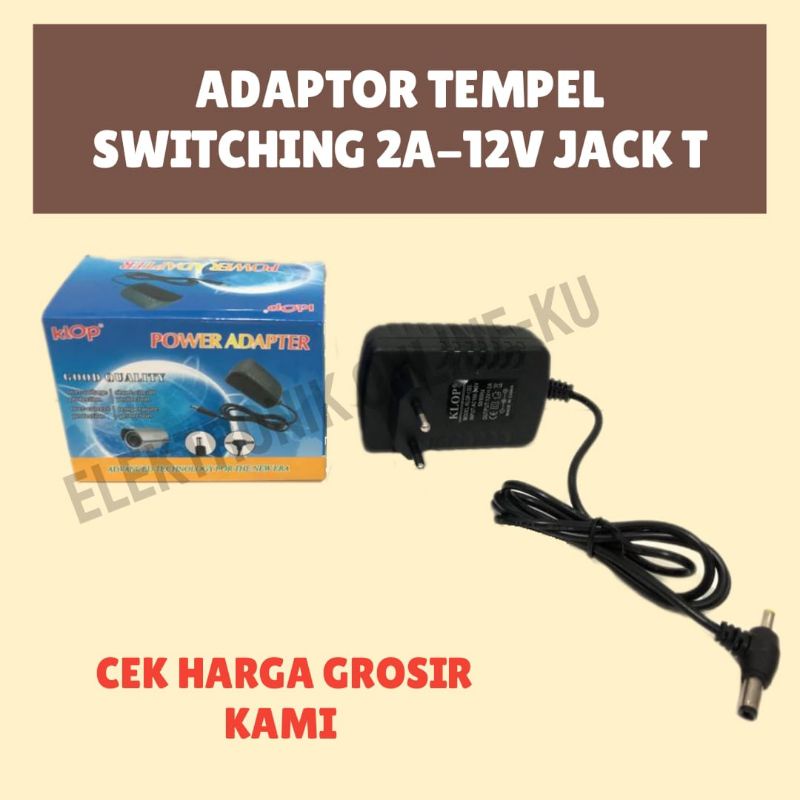 ADAPTOR TEMPEL SWITCHING 2A 12V JACK T