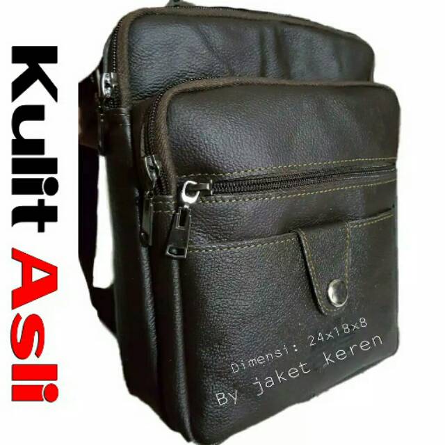 Tas Pria RDN 015 Distro Raindoz Bandung Ransel Punggung Backpack Cowok Keren tas kulit sapi ori