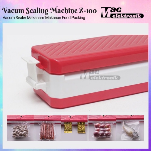 Mesin Vacum Sealer Plastik Vacuum Udara Vakum alat bungkus makanan Vipoo Z-100 Vacum sealer FRESH Makanan Food Packing