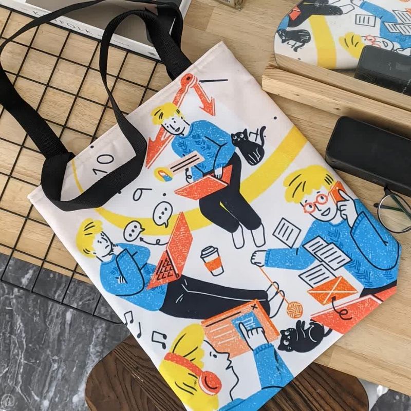 Totebag - Totebag Custom - Totebag Custom satuan - CUSTOM GAMBAR SATUAN - CUSTOM