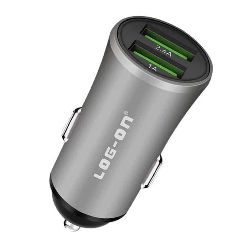 CHARGER MOBIL - SAVER LOG ON LO-SV20 DUAL USB 2,4A FAST CHARGING