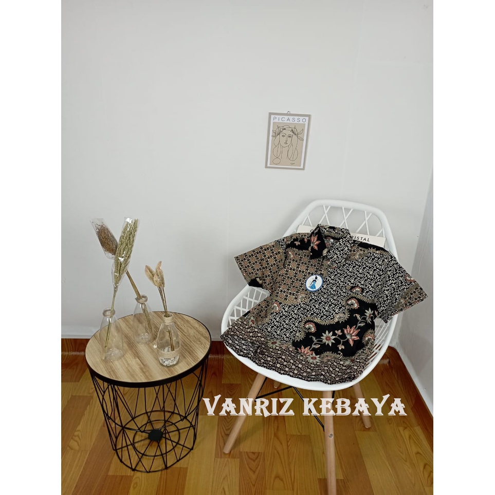 Vanriz Kebaya-Kemeja Batik Anak Pria Lengan Pendek