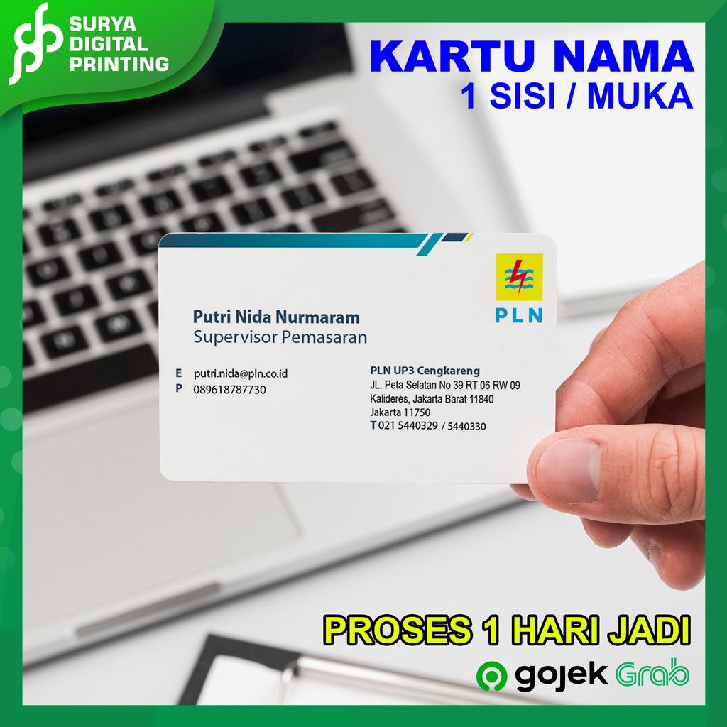 

Cetak Kartu Nama Langsung Jadi Murah 1 sisi / Name Card / Business Card