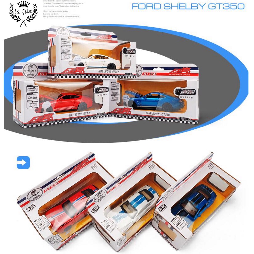 Diecast Miniatur Mobil FORD MUSTANG SHELBY GT350 Metal Collection Series 1:32