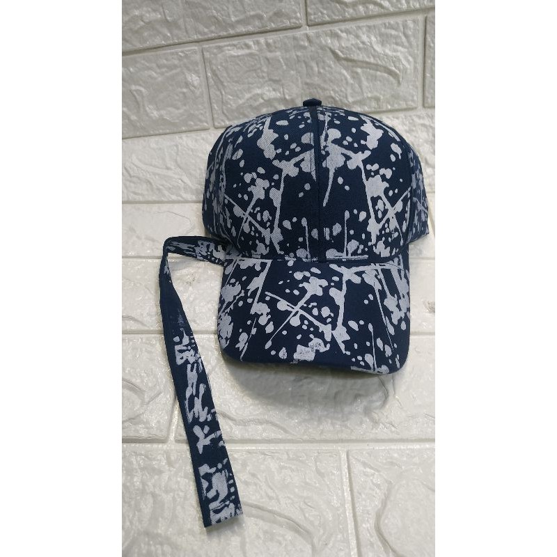 Topi Bercak tali Panjang KPOP talii panjang/topi sablon/topi baseboll bisaCOD