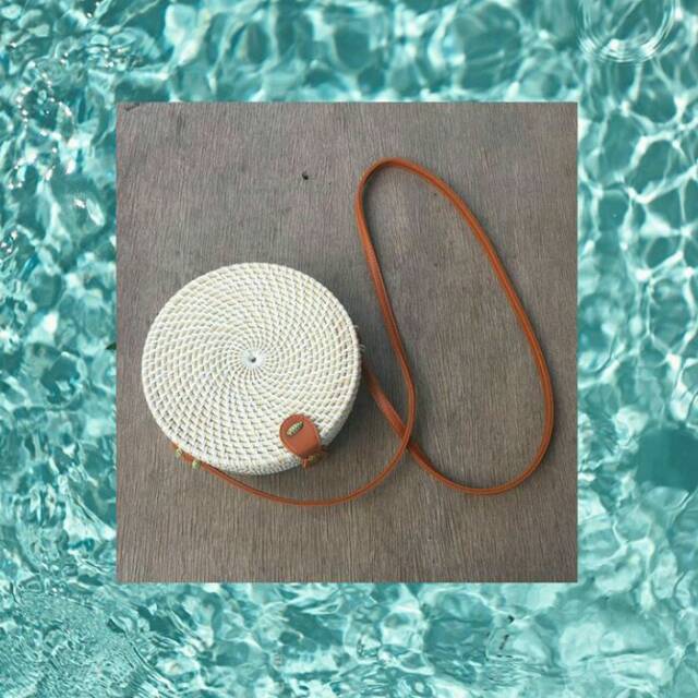Tas Rotan Putih Asli Pengrajin
