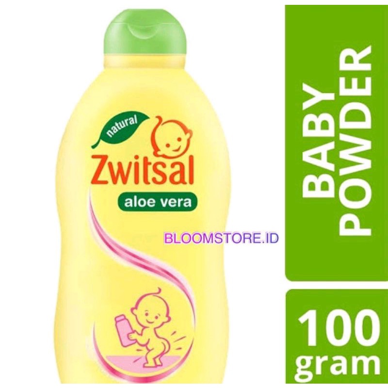 Zwitsal Natural Aloe Vera Baby Powder Bedak Tabur Bayi 100 Gram