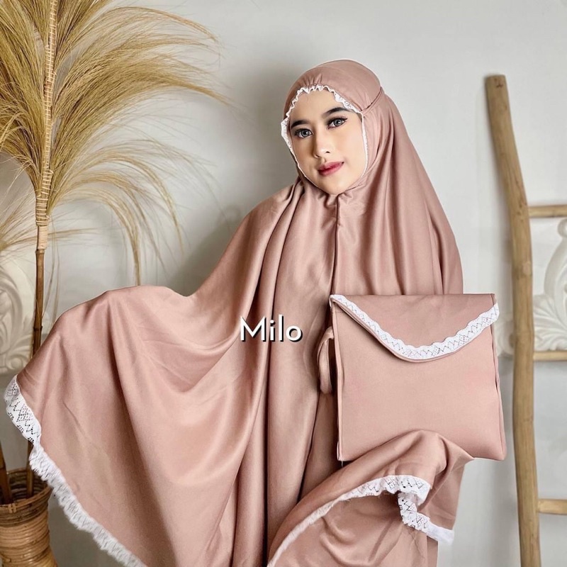 MUKENA TRAVELING POUCH RENDA DEWASA PLISKET