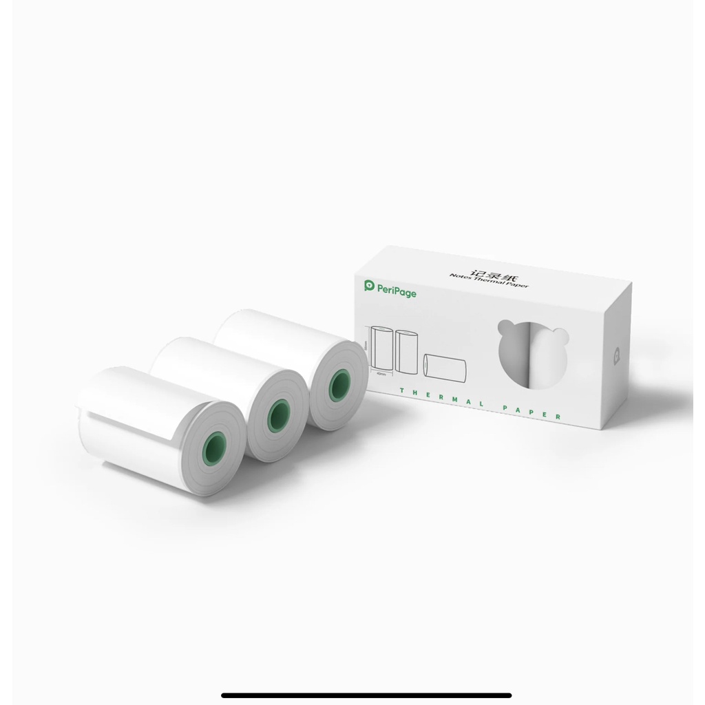 

PERIPAGE 57x40 mm Paper sticker thermal printer a8 kertas print resi stiker putih