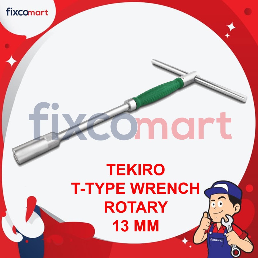 Tekiro Kunci Sock T Putar / T-Type Wrench Rotary - 13 MM