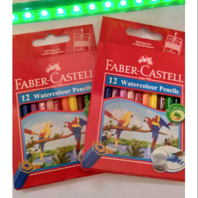 

Pensil 12 Warna Pendek Aquarel Water Colour Faber Castell