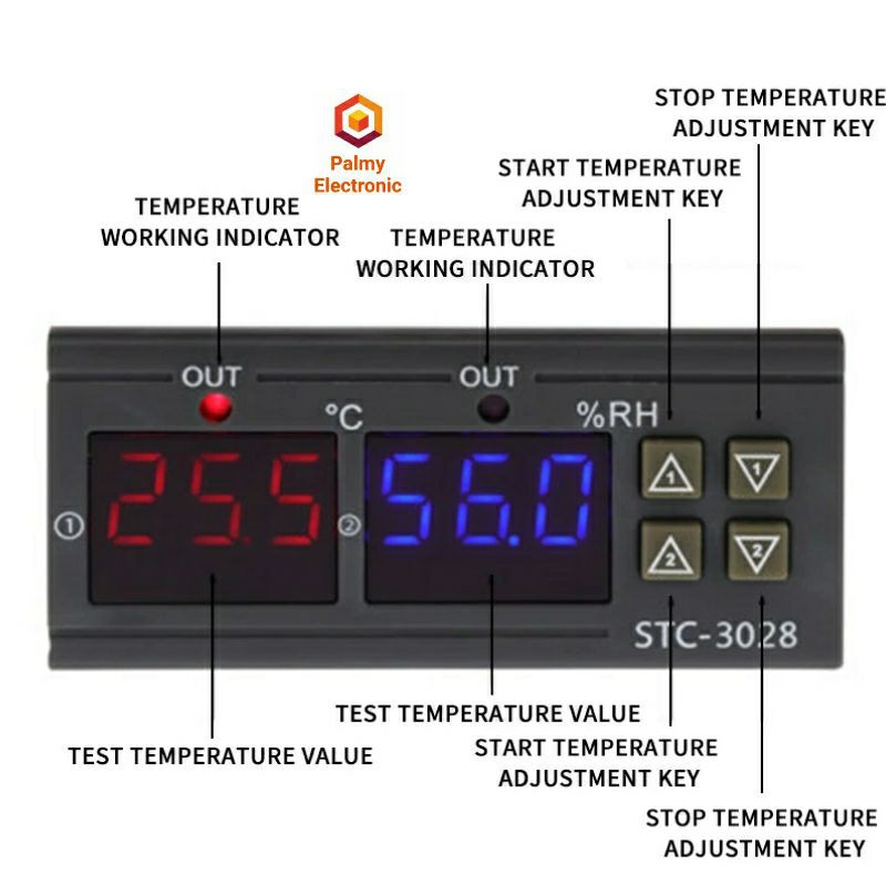 STC-3028 Temperature Humidity Controller Meter