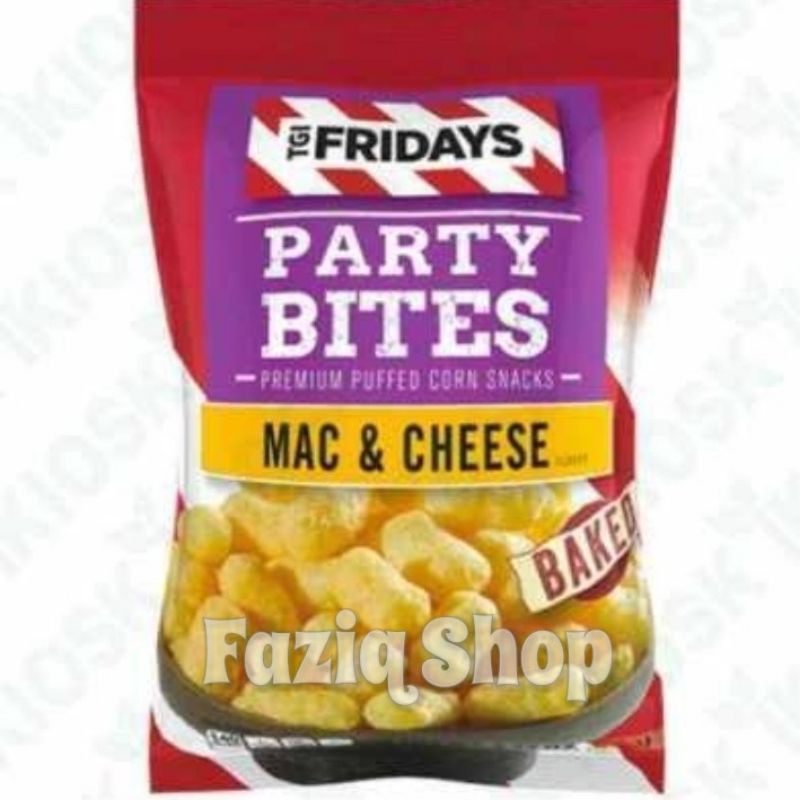 

TGI Fridays party bites mac & cheese baked