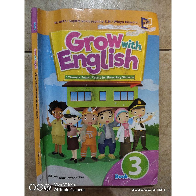 Grow with English kelas 3 Sd with Digital Kontent K13 K 2013 Bekas Murah