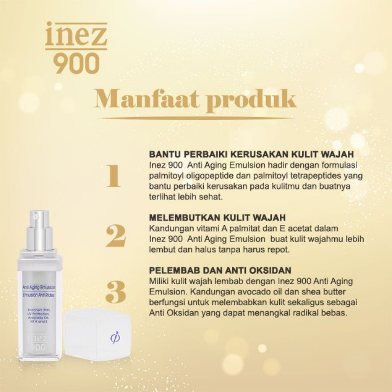 INEZ 900 Anti Aging Emulsion/Emulsion Anti Rides 30 gr