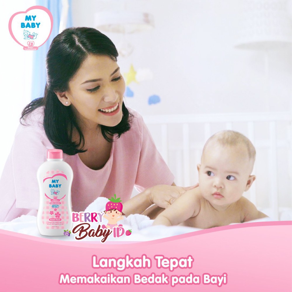 My Baby Powder Bedak Bayi Sweet Floral 50 g / Kulit Halus dan Wangi Sepanjang Hari Berry Mart